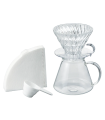 Hario V60 02 Glass Pour Over Kit - Γυάλινο Σετ Εκχύλισης 600ml