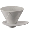 Hario V60 02 Dripper Ceramic Mugen - White