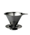 Hario V60 02 Μεταλλικό Dripper με Διπλό Πλέγμα - Μαύρο