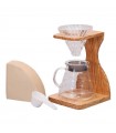 Hario V60 02 Olive Wood Stand Set