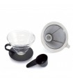 Yama TGD-4 Glass Coffee Dripper with Stainless Steel Filter