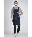 Unisex Barista Apron Denim with Cross-Back Straps