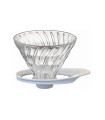 Hario V60 02 Dripper  Γυάλινο Λευκό