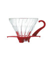 Hario V60 01 Glass Coffee Dripper Red