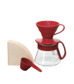 Hario V60 01 Pour Over Kit - Red