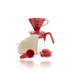 Hario V60 02 Pour Over Kit - Red