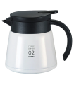 Hario V60 Ανοξείδωτη Κανάτα Θερμός 600ml - Λευκό