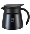 Hario V60 Ανοξείδωτη Κανάτα Θερμός 600ml - Μαύρο